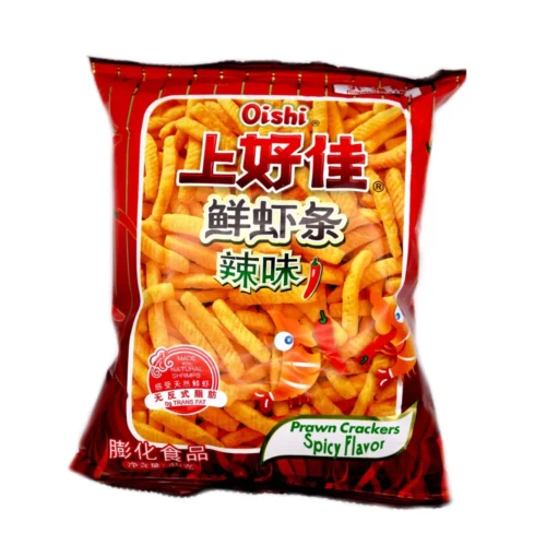 OS Prawn Crackers-chill 上好佳鲜虾条-辣味40g