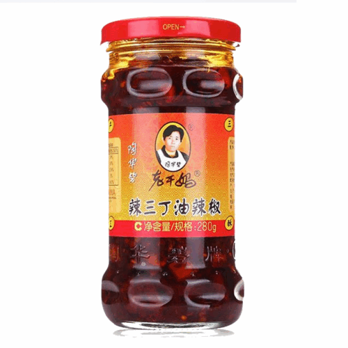 Lao Gan Ma Kohlrabi Peanuts Tofu In Chilli Oil 280g 老干妈辣三丁油辣椒280克