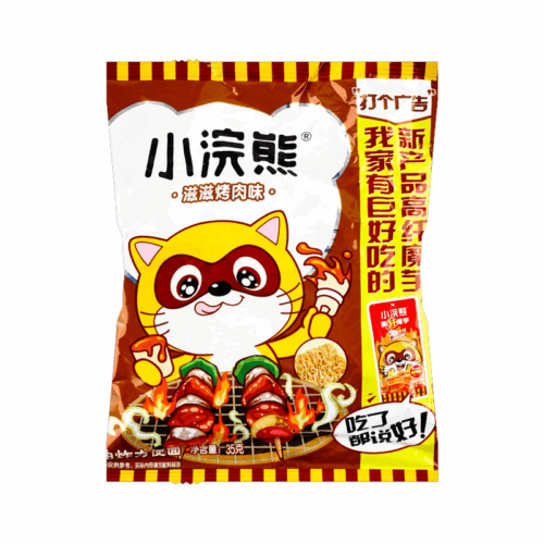 Uni Noodle Snack Bbq Flavor 35g 统一小浣熊干脆面 烤肉味35克
