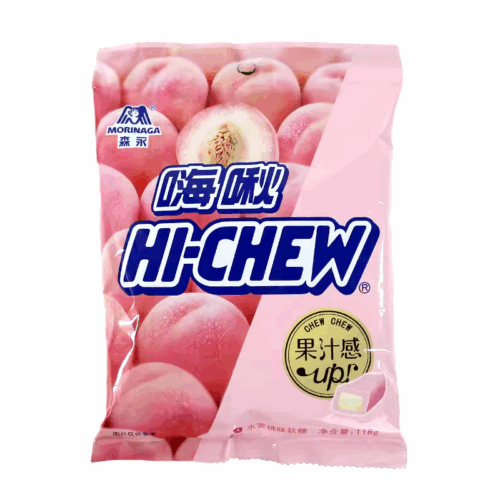 Morinaga Hi Chew Soft Candy Peach Flavour 50g 森永嗨啾香口软糖 水蜜桃味50克