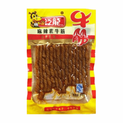 Fan Long Spicy Beef Flavour Beancurd 100g 泛龙麻辣素牛筋100克
