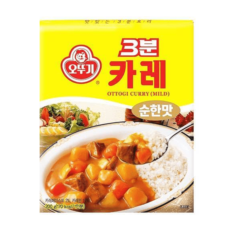 Ottogi Three Minutes Curry Mild 200g Ottogi不倒翁三分钟咖喱 微辣 200克