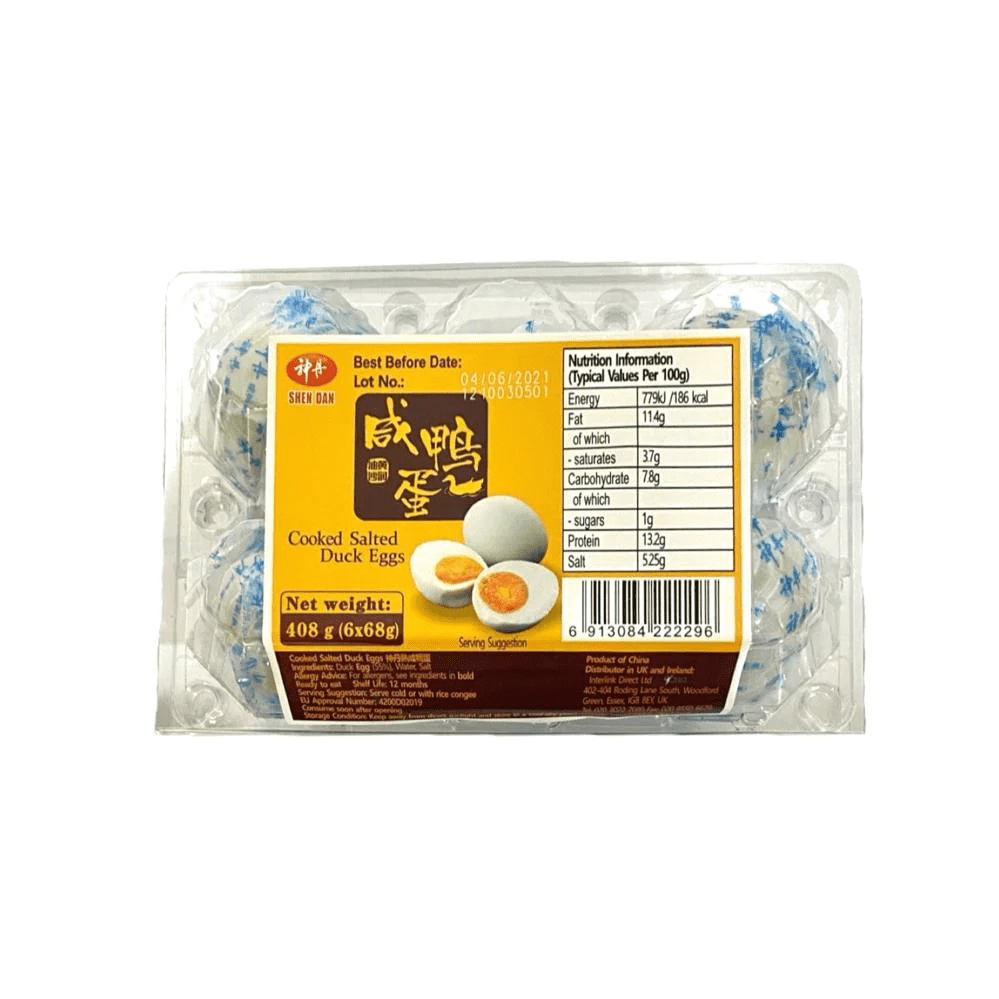 Sen Dan Cooked Salted Duck Egg 神丹熟卤鸭蛋408g