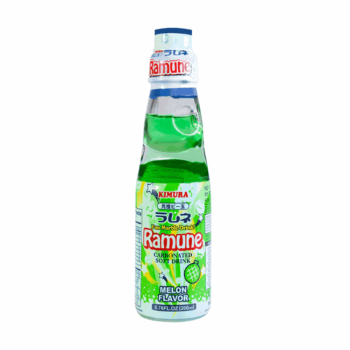 KIMURA GANSO RAMUNE MELON 200ml HATA波子汽水-哈密瓜味 200ml