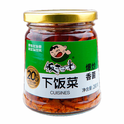 FSG PRESERVED ROASTED MUSHROOM 280g 饭扫光爆炒香菌 280g