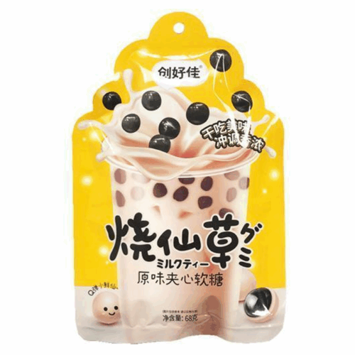 CHJ SOFT BOBA CANDY ORIGINAL FLAVOUR 68g 创好佳糖果（果味 软糖）烧仙草原味夹心软糖68g