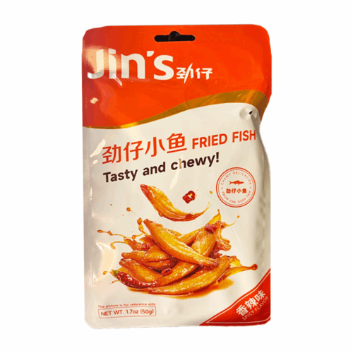 JZ Ocean Little Fish -Spicy 50g 劲仔深海小鱼-香辣50g