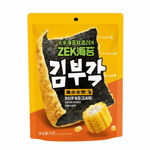 ZEK TEMPURA SEAWEED SNACK (CORN FLAVOUR)50g ZEK天妇罗海苔（玉米味）50g