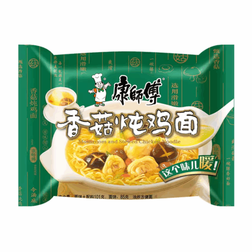 MAK-INSTANT NOODLE (MUSHROOM AND CHICKEN FLAVOUR)98g 康师傅-香菇炖鸡面（经典单包）98g