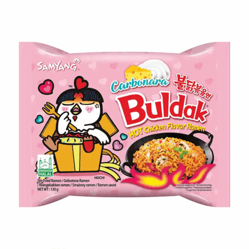 Samyang Hot Chicken Ramyun Carbonara 130g 三养韩式火辣鸡肉-辣味奶油培根 130g