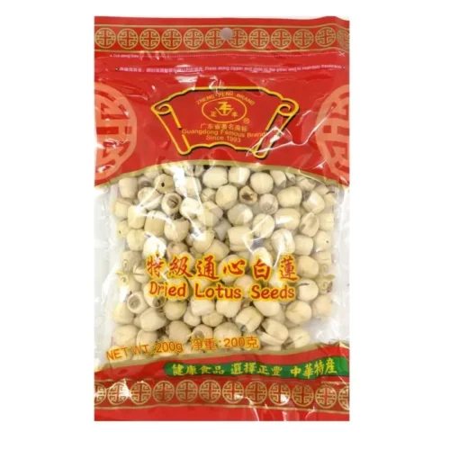 ZF Dried Lotus Seeds 200g 正丰通心白莲200g