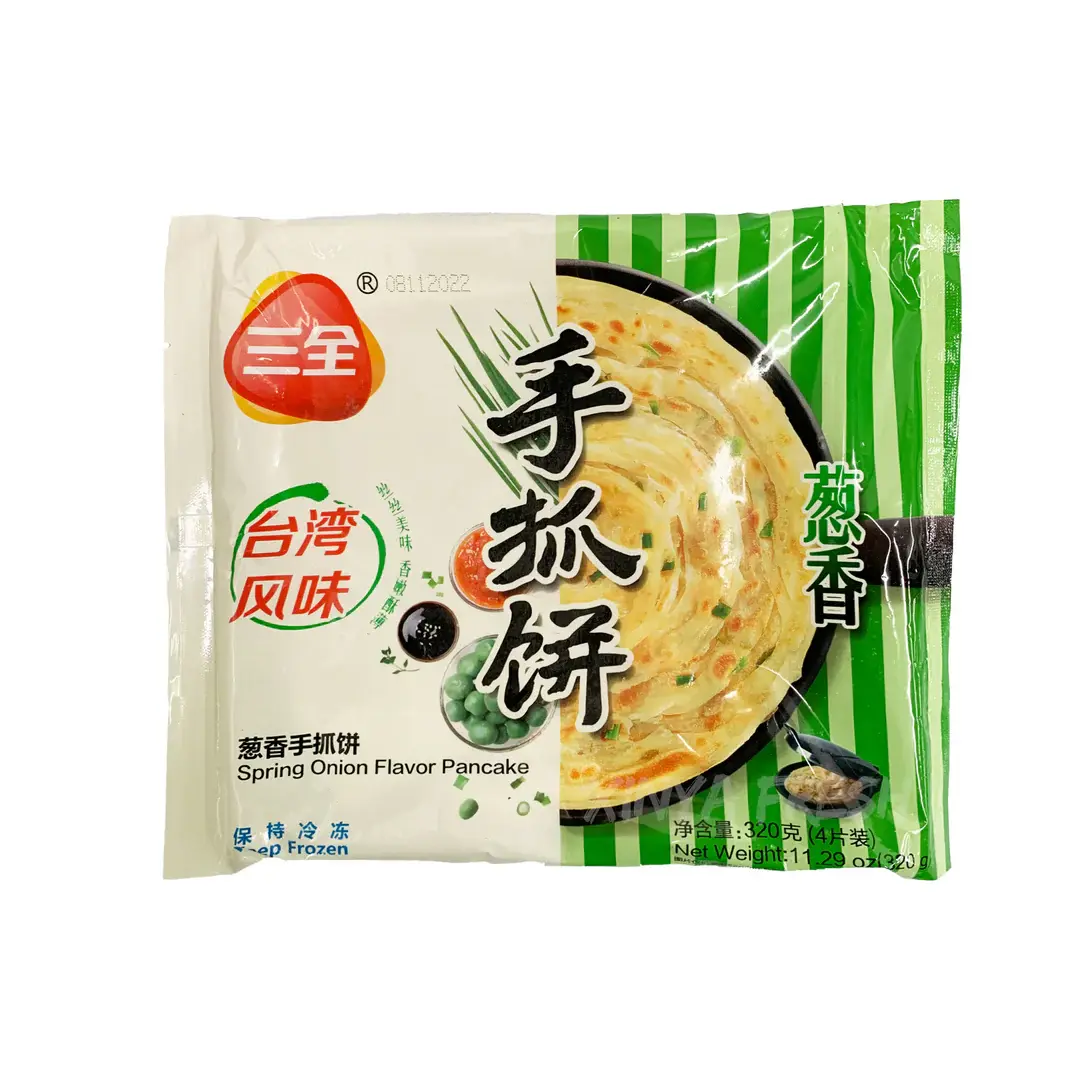 SQ Spring Onion Flavour Pancake 320g 三全千丝葱香手抓饼320克
