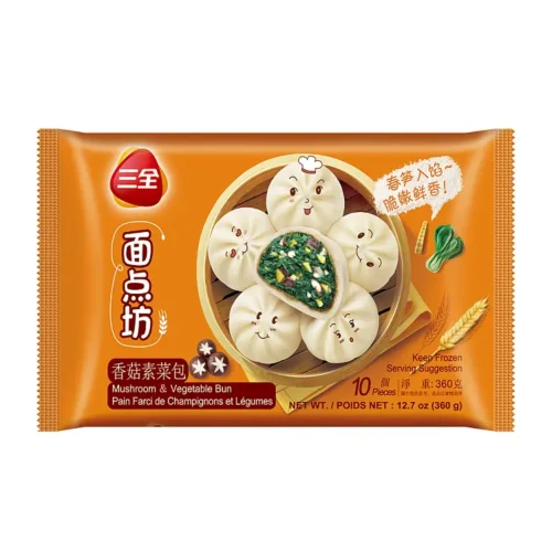 SQ Mushroom & Vegetable Bun 三全香菇素菜包360g