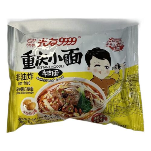 GUANGYOU CHONGQING INSTANT NOODLE BEEF FLAVOUR 105g 光友 包装 重庆小面 牛肉味