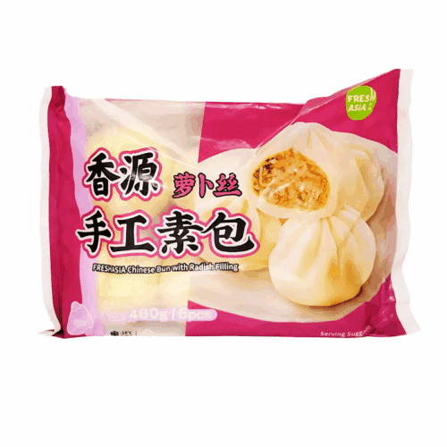FRESHASIA Chinese Bun with Radish Filling 480g香源萝卜丝包 480g