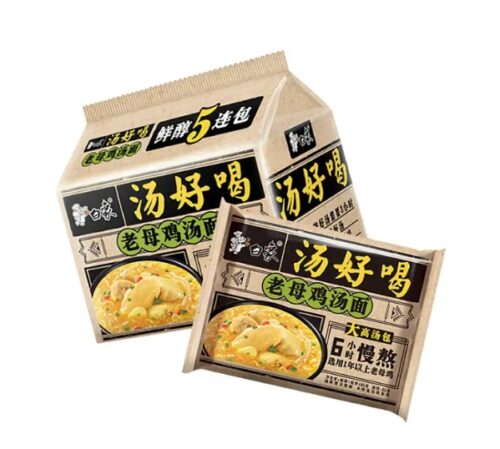 Bai Xiang Chicken Soup Instant Noodle  白象汤好喝-老母鸡汤味面单包