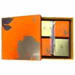 广州半岛月饼-双黄纯白莲蓉月饼 Double egg yolks white lotus seed paste moon cake