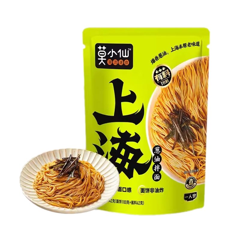 MXX SH STYLE NOODLB 142g 莫小仙上海葱油拌面142g