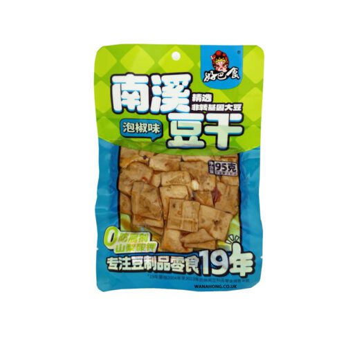 HBS BEANCURD -PICKLED CHILI FLAV 好巴食南溪豆干泡椒味95g